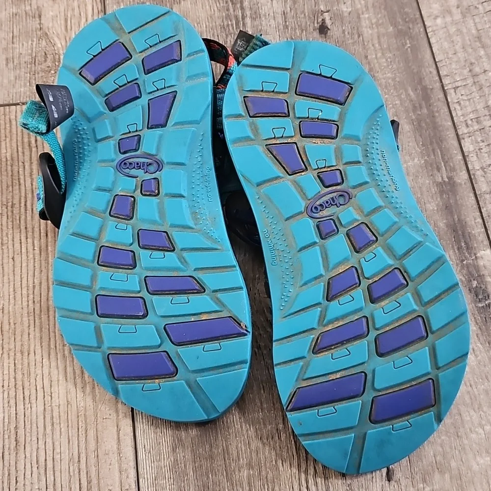Chaco Kids' ZX/1 EcoTread Sandals in the 'Break Teal' colorway